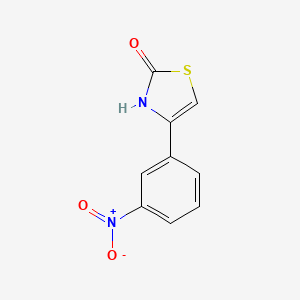 molecular formula C9H6N2O3S B13945699 4-(3-Nitrophenyl)-1,3-thiazol-2(3H)-one CAS No. 856938-77-7