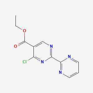 Ethyl 4-chloro-2-(pyrimidin-2-yl)pyrimidine-5-carboxylate