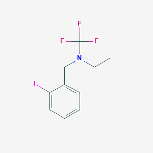 molecular formula C10H11F3IN B13945712 N-(2-iodobenzyl)-N-(trifluoromethyl)ethanamine 