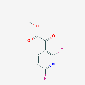 molecular formula C9H7F2NO3 B13945757 Ethyl 2-(2,6-difluoropyridin-3-yl)-2-oxoacetate 