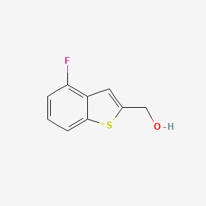 molecular formula C9H7FOS B1394576 (4-Fluoro-1-benzothiophen-2-yl)methanol CAS No. 957059-61-9
