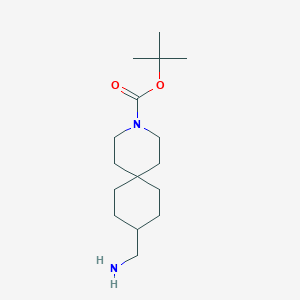 Tert-butyl 9-(aminomethyl)-3-azaspiro[5.5]undecane-3-carboxylate