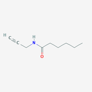 molecular formula C9H15NO B1394580 N-(Prop-2-YN-1-YL)hexanamide CAS No. 62899-12-1