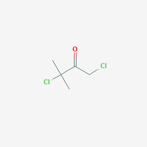 molecular formula C5H8Cl2O B13945802 1,3-Dichloro-3-methylbutan-2-one CAS No. 57539-84-1