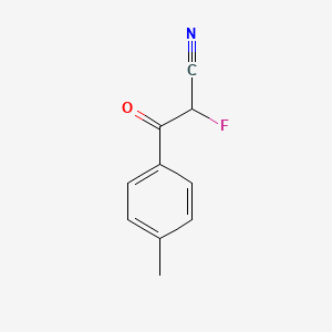 molecular formula C10H8FNO B1394584 2-氟-3-(4-甲基苯基)-3-氧代丙腈 CAS No. 1263063-10-0