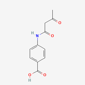 molecular formula C11H11NO4 B13945851 p-Carboxyacetoacetanilide CAS No. 34376-24-4