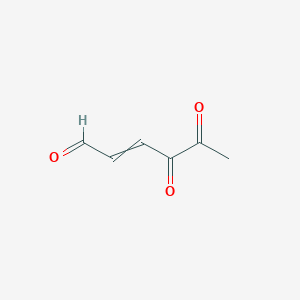 molecular formula C6H6O3 B13945894 4,5-Dioxohex-2-enal CAS No. 93376-51-3