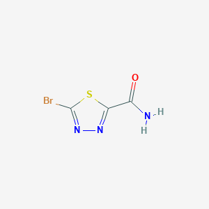 molecular formula C3H2BrN3OS B1394590 5-Bromo-1,3,4-thiadiazole-2-carboxamide CAS No. 1030613-09-2