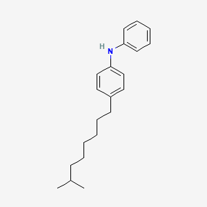molecular formula C21H29N B13945921 Benzenamine, 4-isononyl-N-phenyl- CAS No. 56841-49-7
