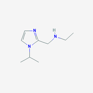 molecular formula C9H17N3 B13945961 N-((1-isopropyl-1H-imidazol-2-yl)methyl)ethanamine 