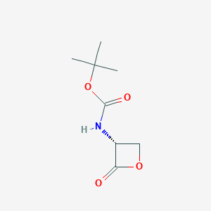 molecular formula C8H13NO4 B139460 (R)-tert-Butyl (2-oxooxetan-3-yl)carbamate CAS No. 126330-77-6