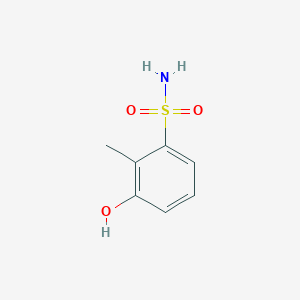 molecular formula C7H9NO3S B13946030 3-Hydroxy-2-methylbenzenesulfonamide CAS No. 43059-23-0