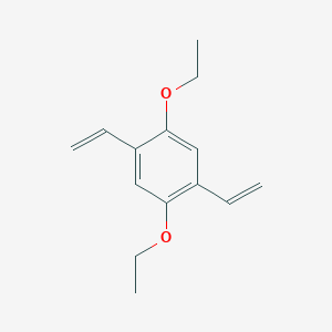 molecular formula C14H18O2 B13946033 Benzene, 1,4-diethenyl-2,5-diethoxy- CAS No. 530145-39-2