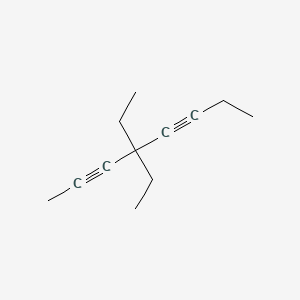 molecular formula C12H18 B13946035 4,4-Diethyl-2,5-octadiyne CAS No. 61227-87-0