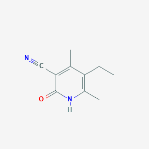 molecular formula C10H12N2O B13946079 3-Cyano-5-ethyl-4,6-dimethyl-pyridin-2-ol 