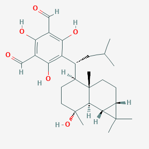 molecular formula C28H40O6 B139461 Macrocarpal L 