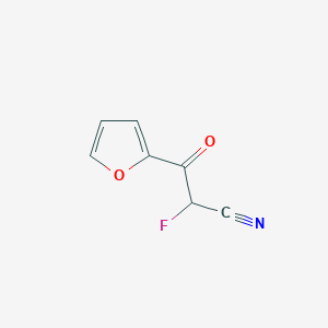 molecular formula C7H4FNO2 B1394610 2-Fluoro-3-(furan-2-yl)-3-oxopropanenitrile CAS No. 1263063-16-6