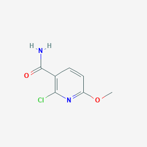molecular formula C7H7ClN2O2 B1394612 2-Chloro-6-methoxypyridine-3-carboxamide CAS No. 1261079-74-6
