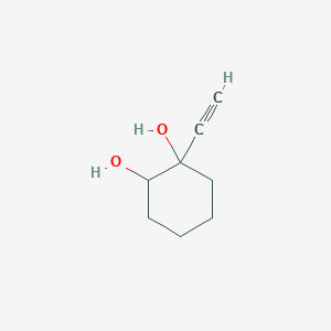 molecular formula C8H12O2 B13946137 1-Ethynylcyclohexane-1,2-diol CAS No. 75476-42-5