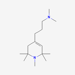 molecular formula C15H30N2 B13946161 Piperidine, 3,4-didehydro-4-(3-(dimethylamino)propyl)-1,2,2,6,6-pentamethyl- CAS No. 63867-72-1