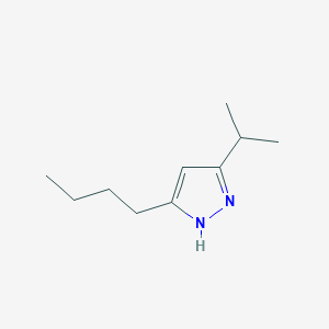molecular formula C10H18N2 B13946191 3-Butyl-5-isopropyl-1H-pyrazole 