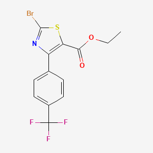 Ethyl 2-bromo-4-(4-(trifluoromethyl)phenyl)thiazole-5-carboxylate