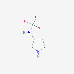 molecular formula C5H9F3N2 B13946260 N-(trifluoromethyl)pyrrolidin-3-amine 