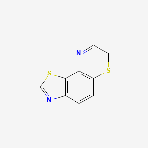 molecular formula C9H6N2S2 B13946275 7H-[1,3]Thiazolo[5,4-f][1,4]benzothiazine CAS No. 13394-18-8