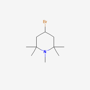 molecular formula C10H20BrN B13946297 4-Bromo-1,2,2,6,6-pentamethylpiperidine CAS No. 63867-64-1