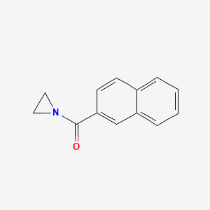 molecular formula C13H11NO B13946318 Aziridine, 1-(2-naphthoyl)- CAS No. 63021-45-4