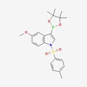 5-methoxy-3-(4,4,5,5-tetramethyl-1,3,2-dioxaborolan-2-yl)-1-tosyl-1H-indole
