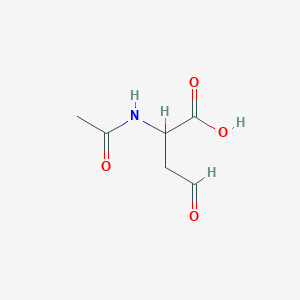 molecular formula C6H9NO4 B13946336 2-Acetamido-4-oxobutanoic acid CAS No. 529497-48-1