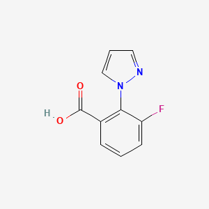 3-Fluoro-2-(1H-pyrazol-1-YL)benzoic acid