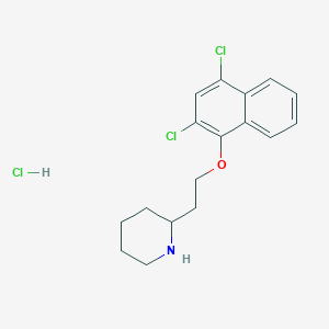 2-{2-[(2,4-Dichloro-1-naphthyl)oxy]-ethyl}piperidine hydrochloride