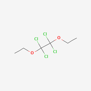 molecular formula C6H10Cl4O2 B13946376 1,2-Diethoxy-1,1,2,2-tetrachloroethane CAS No. 63938-37-4