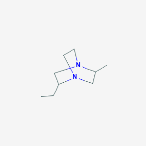 molecular formula C9H18N2 B13946387 2-Ethyl-5-methyl-1,4-diazabicyclo[2.2.2]octane CAS No. 67820-73-9