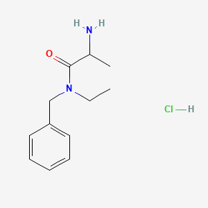 molecular formula C12H19ClN2O B1394640 2-Amino-N-benzyl-N-ethylpropanamide hydrochloride CAS No. 1246172-84-8