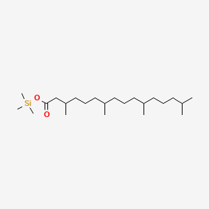 molecular formula C23H48O2Si B13946404 Trimethylsilyl 3,7,11,15-tetramethylhexadecanoate CAS No. 55517-59-4