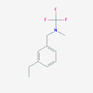 molecular formula C11H14F3N B13946406 N-(3-ethylbenzyl)-1,1,1-trifluoro-N-methylmethanamine 