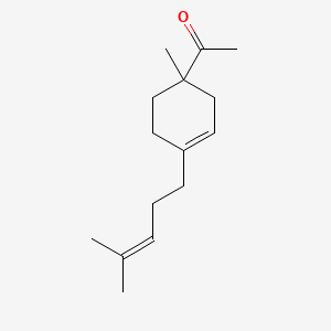 molecular formula C15H24O B13946412 Ethanone, 1-(1-methyl-4-(4-methyl-3-pentenyl)-3-cyclohexen-1-yl)- CAS No. 59742-22-2