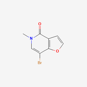 molecular formula C8H6BrNO2 B13946447 7-Bromo-5-methylfuro[3,2-c]pyridin-4(5H)-one 