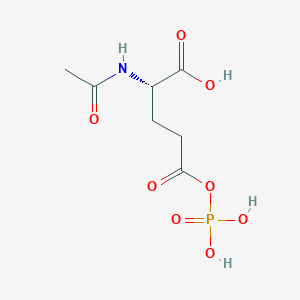 molecular formula C7H12NO8P B13946471 N-Acetyl-L-glutamyl 5-phosphate CAS No. 15383-57-0