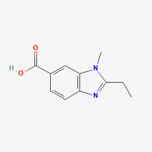 molecular formula C11H12N2O2 B1394649 2-Ethyl-1-methyl-1H-benzimidazole-6-carboxylic acid CAS No. 1219960-40-3
