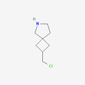 molecular formula C8H14ClN B13946492 2-(Chloromethyl)-6-azaspiro[3.4]octane 