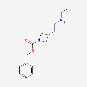 molecular formula C15H22N2O2 B13946501 Benzyl 3-(2-(ethylamino)ethyl)azetidine-1-carboxylate 