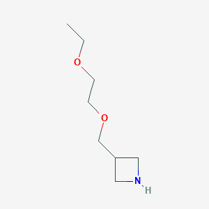 molecular formula C8H17NO2 B1394652 3-[(2-Ethoxyethoxy)methyl]azetidine CAS No. 1220031-14-0