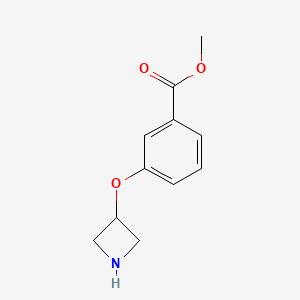 molecular formula C11H13NO3 B1394654 Methyl 3-(3-azetidinyloxy)benzoate CAS No. 1219976-96-1