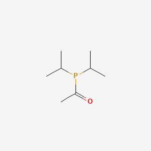 molecular formula C8H17OP B13946592 Phosphine, acetylbis(1-methylethyl)- CAS No. 50837-80-4
