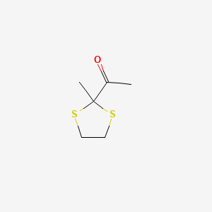 molecular formula C6H10OS2 B13946602 2-Acetyl-2-methyl-1,3-dithiolane CAS No. 33266-07-8