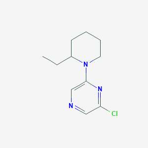 molecular formula C11H16ClN3 B1394662 2-Chloro-6-(2-ethyl-1-piperidinyl)pyrazine CAS No. 1219967-76-6